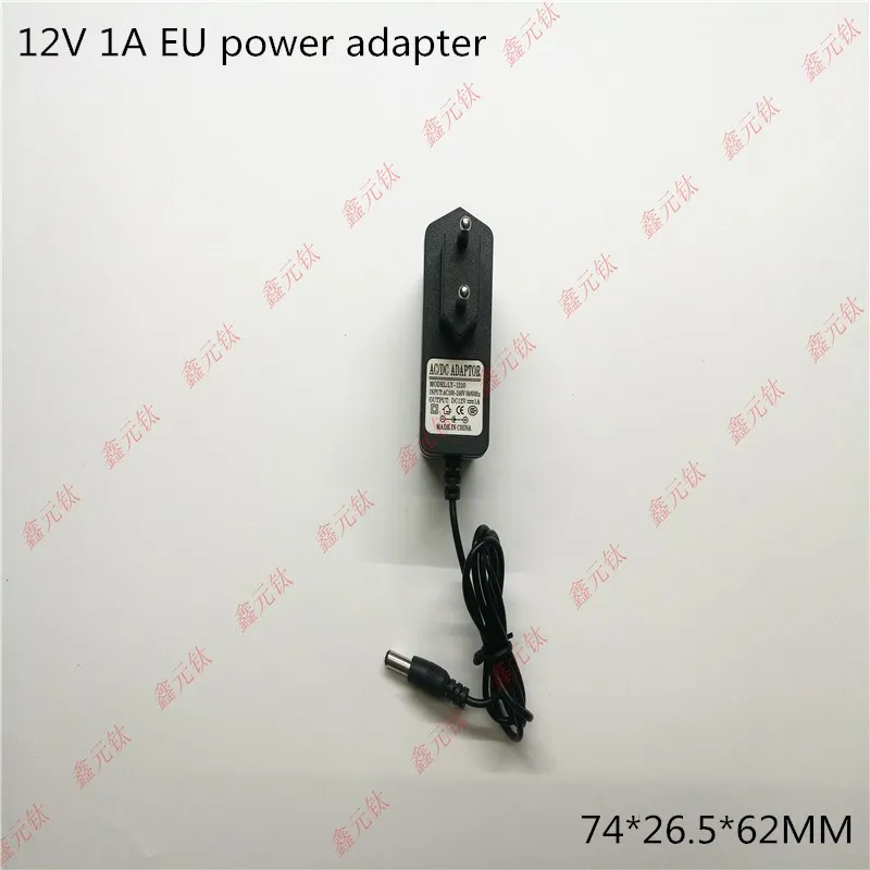 12V 1A светодиодный адаптер питания 12W трансформаторы UK US EU AU черный пластиковый чехол источник питания AC/DC110-240V до 12V адаптер