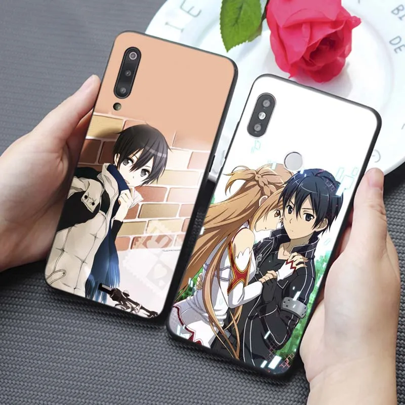 Sword Art Online чехол для samsung galaxy a50 a70 a30 a40 a20 s8 s9 s10 plus Прозрачный мягкий силиконовый
