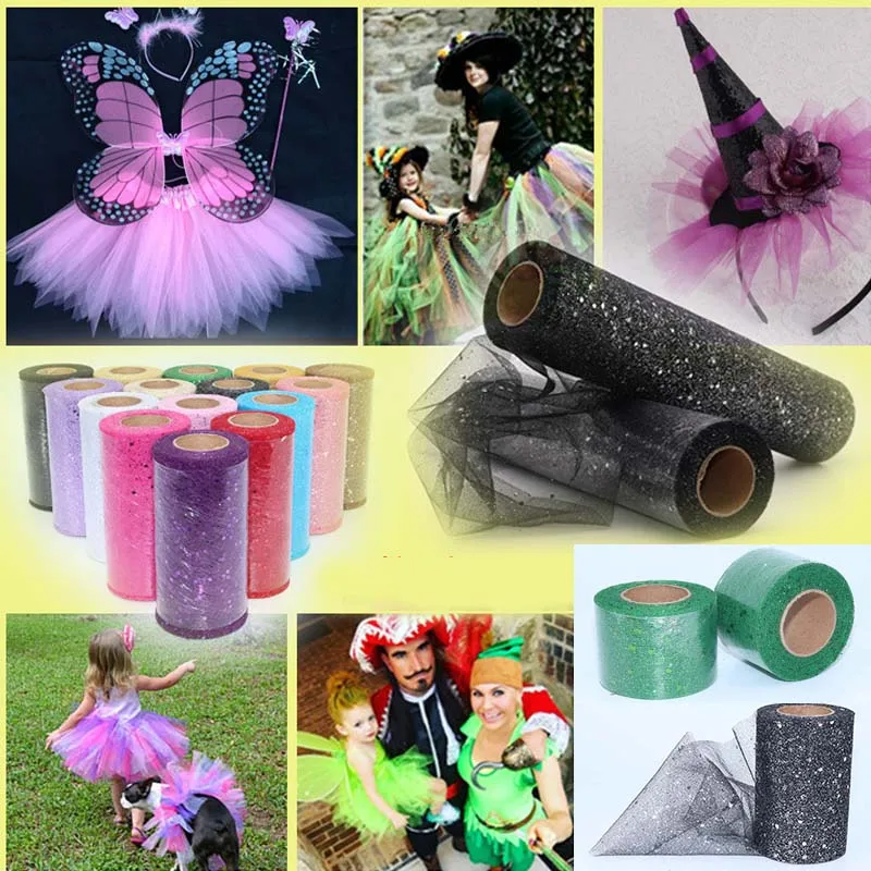 Блестящая ткань для платья-пачки 25 ярдов | Дом и сад