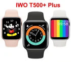 Смарт-часы T500 + Plus T500, обновленная версия 6, мужские и женские умные часы с Bluetooth-вызовом, таможенные часы, 1,69 дюйма, PK W26