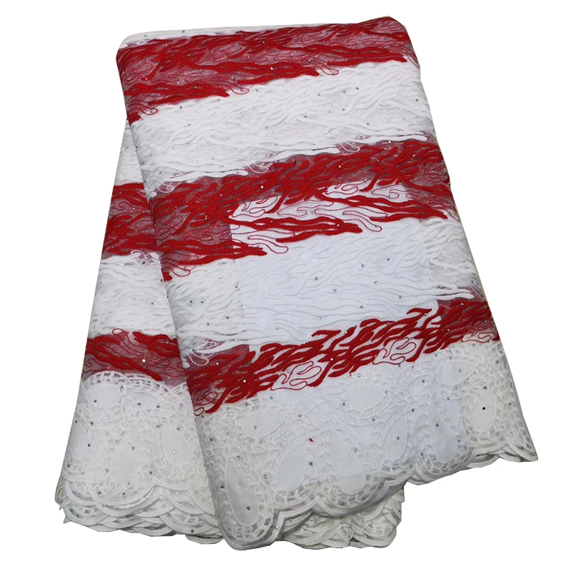 Лидер продаж 5 ярдов темно синяя африканская кружевная ткань 2019 высокое качество