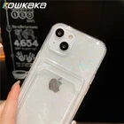 Прозрачный мягкий чехол для iPhone 13 11 12 Pro Max Mini X XS XR 7 8 Plus SE 2020