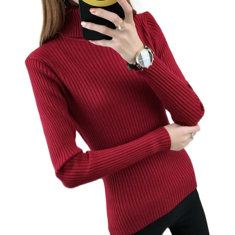 The wind in autumn and winter women's Harajuku turtleneck sweater set new head short sleeved shirt Korean thickening | Женская