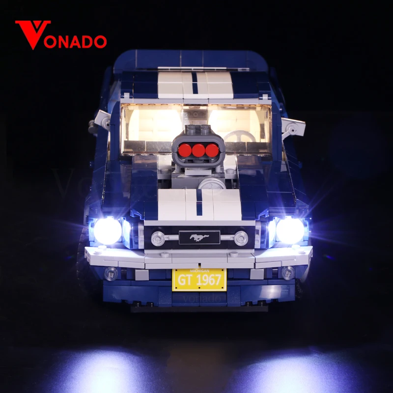 Светодиодный светильник для Lego 10265 A B Ford Mustang сделай сам креативный гоночный