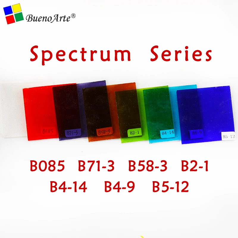 Spectrum Series COE 85 плавкая стеклянная упаковка Fusing стекло разные прозрачные цвета кустарное производство - Цвет: Spectrum Series