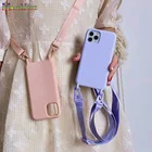 Ремешок для iPhone 11 Pro Max, 12 Mini, 11 Pro, 12Pro, X, XR, XS Max, 6S, 7, 8 Plus, SE 2020, мягкий чехол с ожерельем