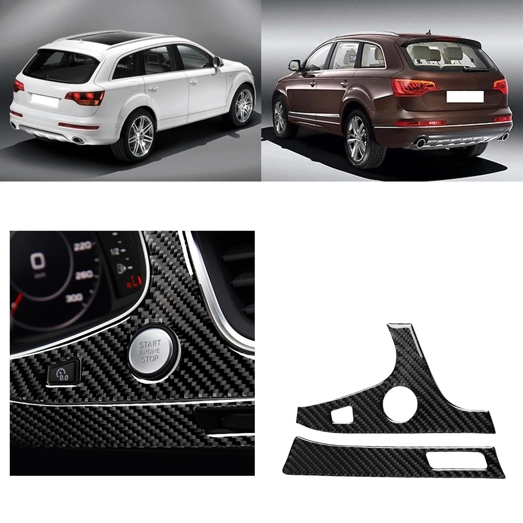 2 шт./компл. Приборная панель автомобиля правая рамка Крышка углеродного волокна