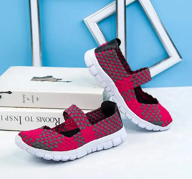 Г.; nuevas zapatillas de deporte de moda para mujer; zapatos casuales; zapatos de verano de malla para mujer; zapatillas transp - Цвет: 599Rose red