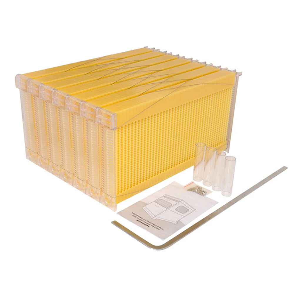 Автоматическая рамка для сбора меда пчелиный улей пищевой пластиковый гребневой