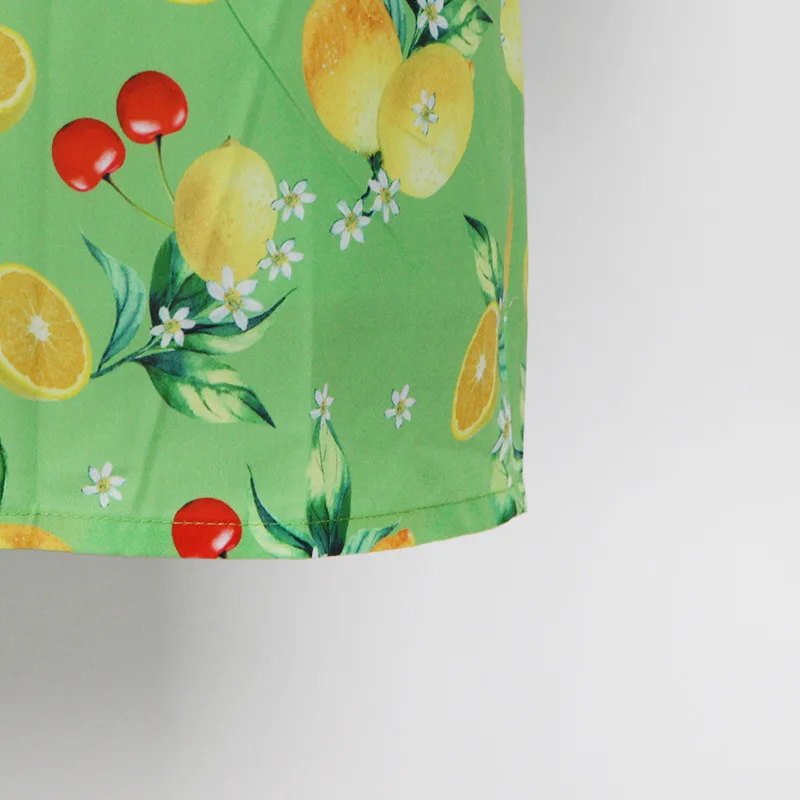 

2021 Fashion Square Collar Commute Dress Printed Floral Print Single-Breasted High-waist Lace-up Dress Elegant Dress Women