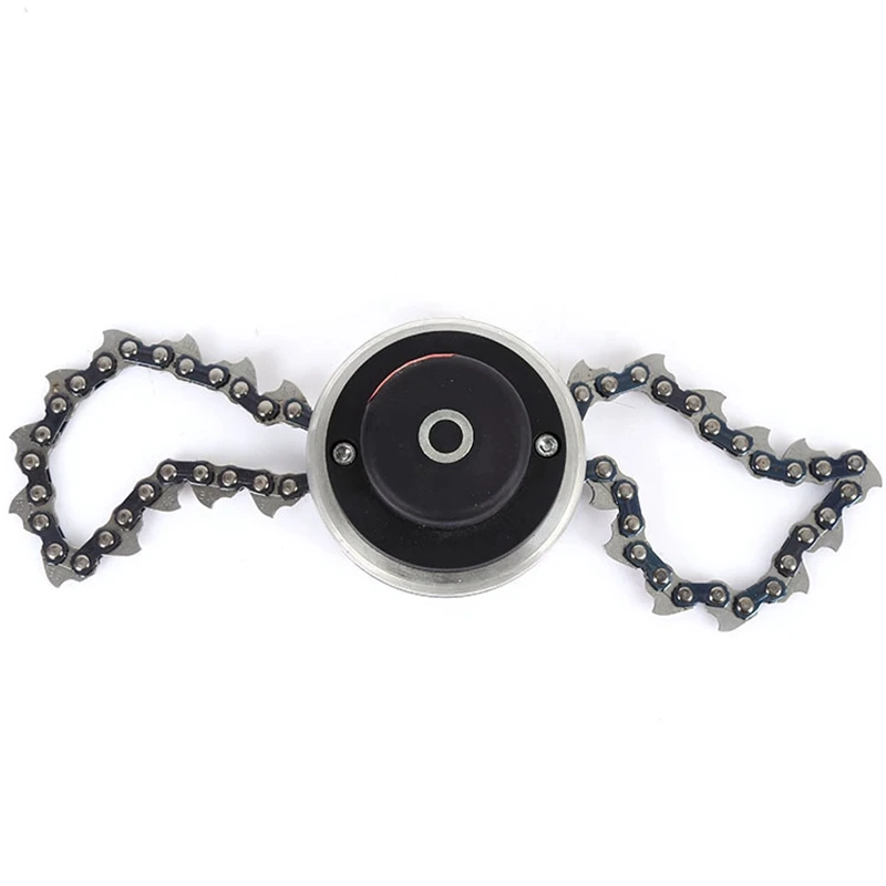 

65Mn Coil Chain Trimmer Head, Weed Eater Head for Straight Shafts Garden Pole Trimmer Tools & Brush Cutter Chain Mower