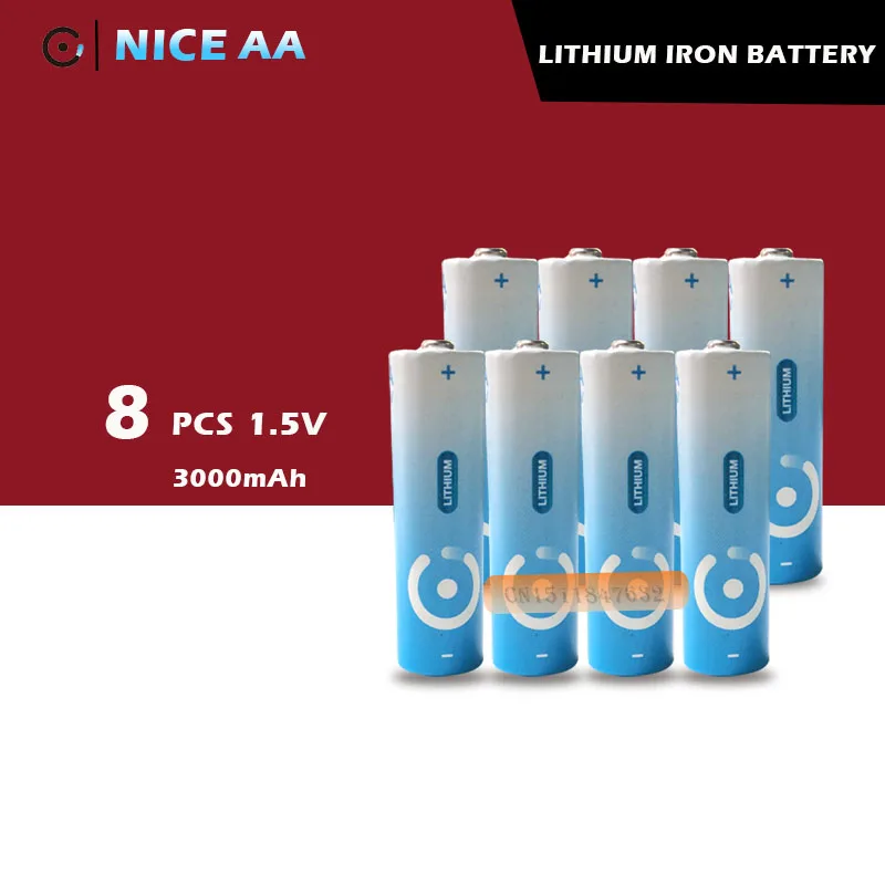 8 шт./лот новые хорошие супер Литиевые Батарейки 1 5 в большой емкости AA качество