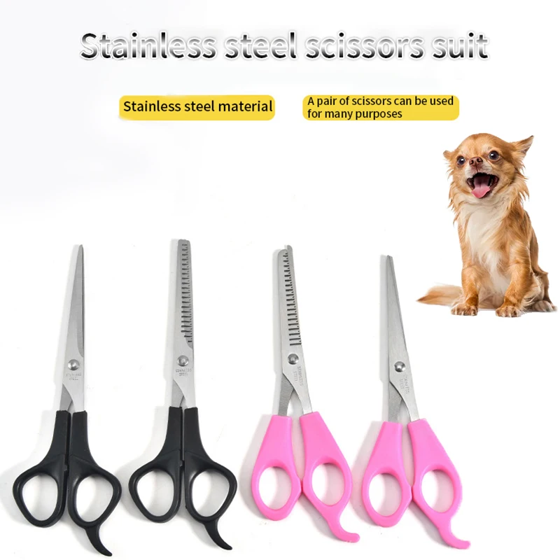 

Professional Pet Hair Scissor Stainless Steel Safety Dog Scissors Durable Dog Cat Hair Cutting Gromming Tools Pet Accessories