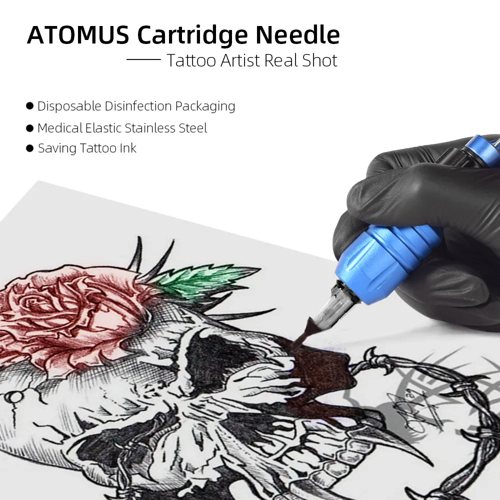 

5pcs F Tattoo Cartridge Needles Disposable Tattoo Needles 5F 7F 9F 11F 13F 15F Medical Steel For Machine Gun Liner Shader
