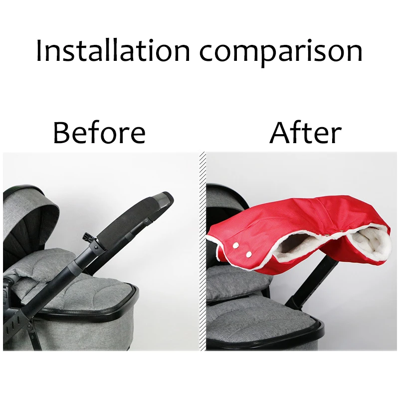 Детская зимняя теплая прогулочная коляска перчатки для коляски муфта рук