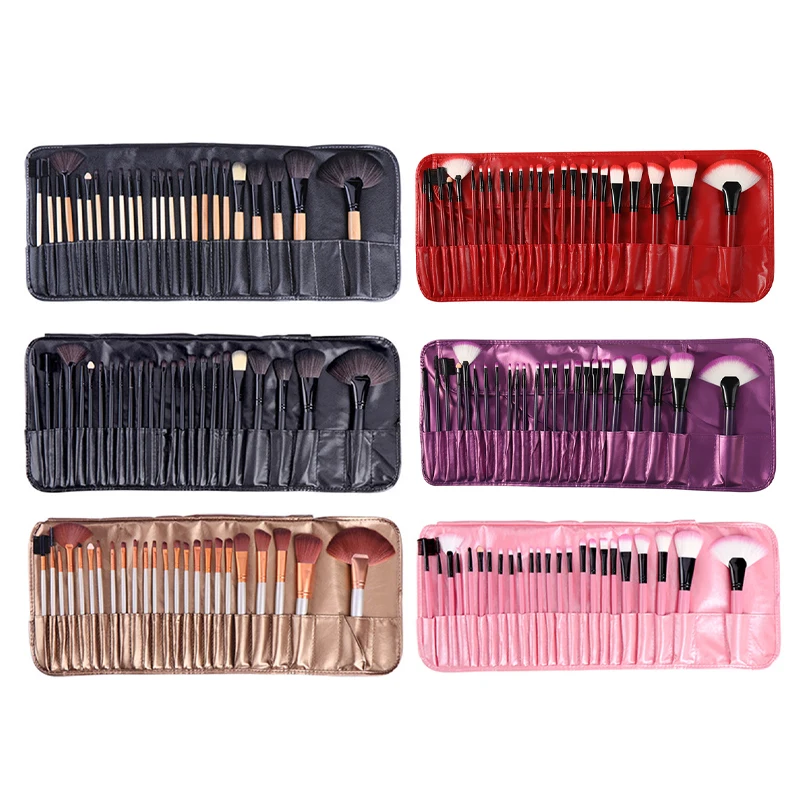 

24 шт 6 Цвета корейский стиль косметический набор кистей для макияжа кисть для румян кисть для консилера тени Пудра основа Профессиональный ...