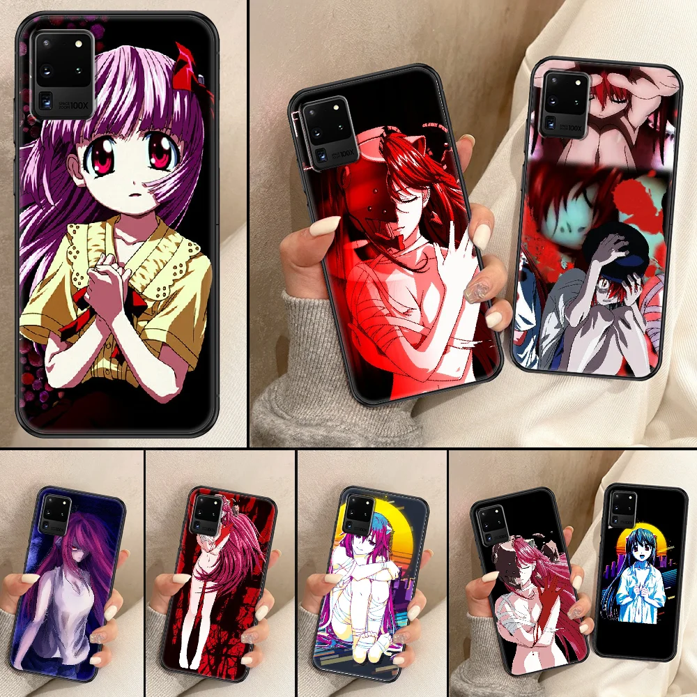 

Japan Amine Elfen Lied Lucy Phone case For Samsung Galaxy Note 4 8 9 10 20 S8 S9 S10 S10E S20 Plus UITRA Ultra black fashion