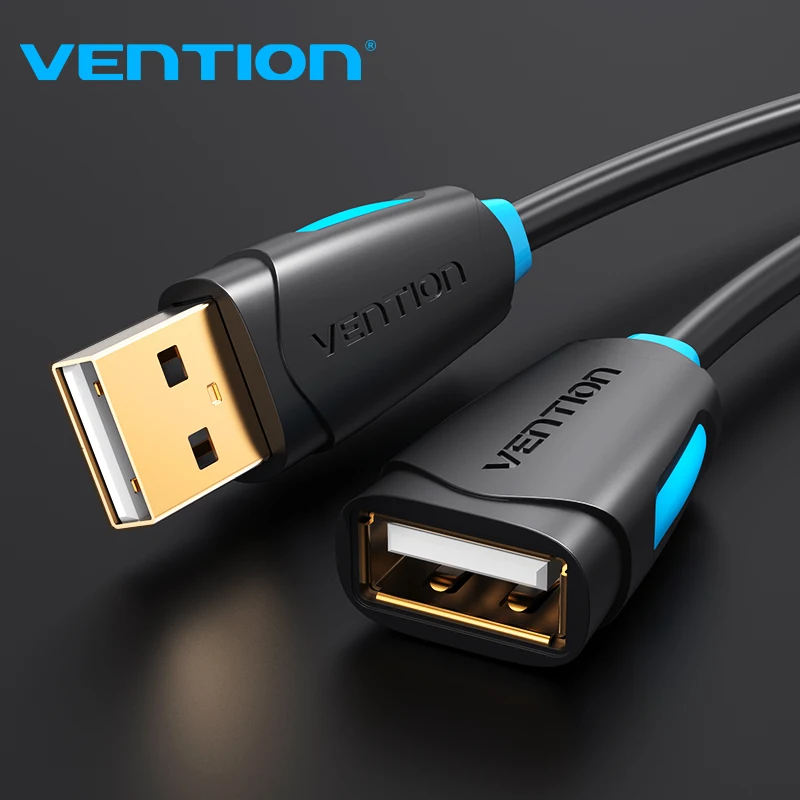 Кабель-удлинитель Vention USB 3.0 (штекер)/USB (гнездо) для ноутбука компьютера Smart TV PS4 Xbox