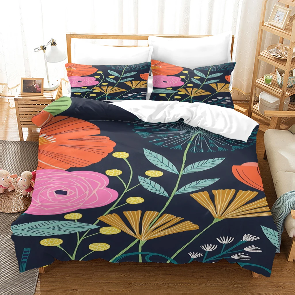 

Black White Bedding Sets 3D Skull Code Duvet Quilt Cover Set Comforter Bed Pillowcase King Queen Full Double Home Texitle