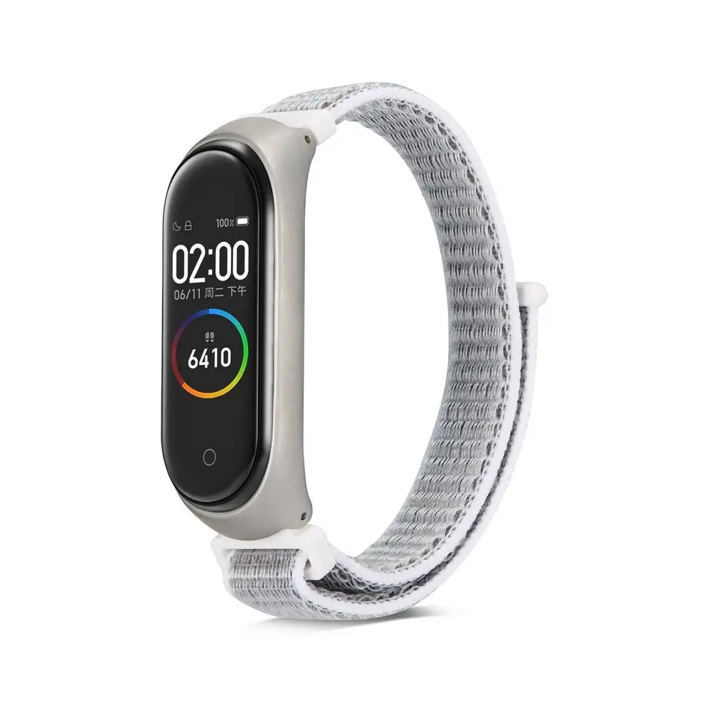 Нейлон Mi Band Watch Band для Mi 3 4 браслет ремешок сменный ремешок для часов Браслет Смарт-часы аксессуары