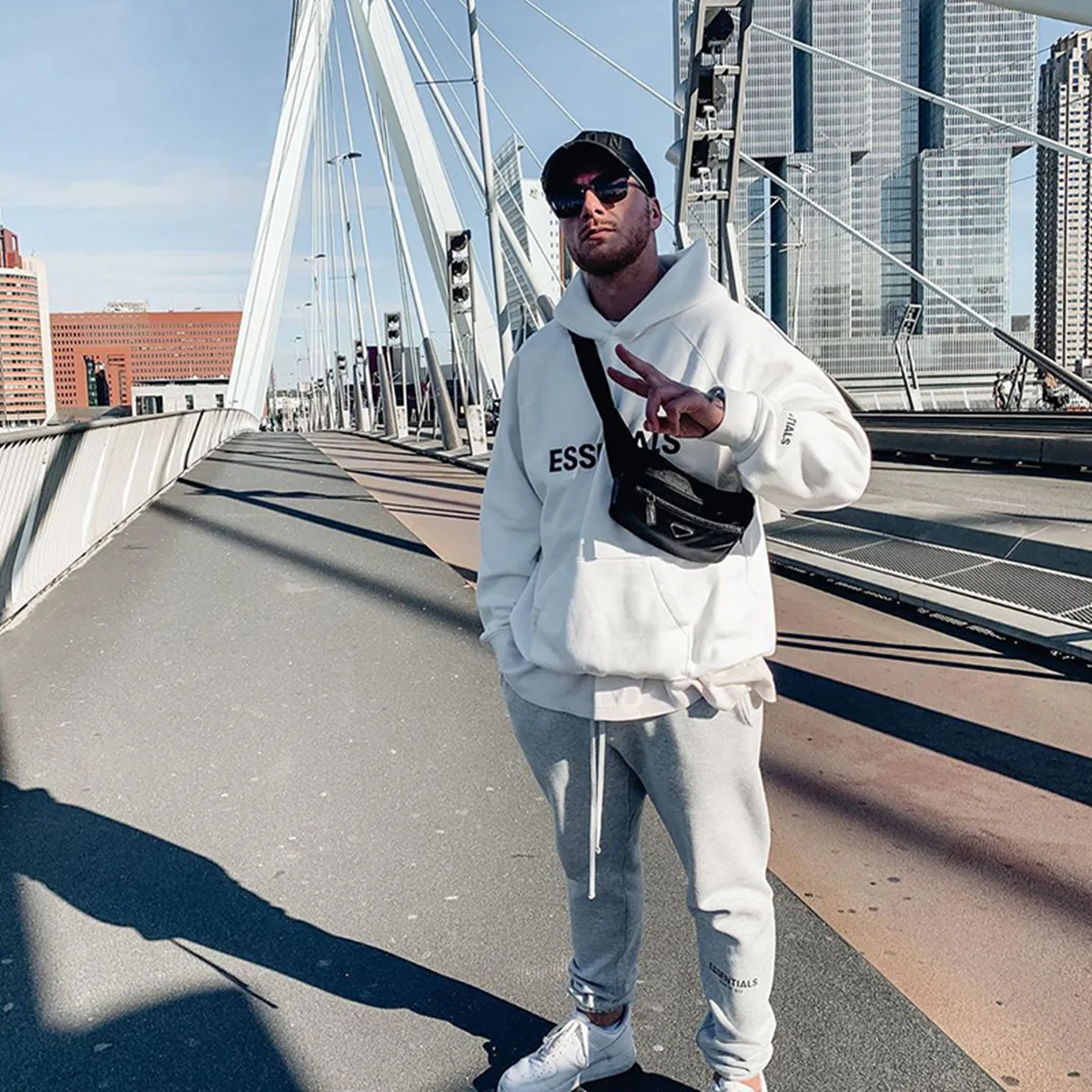 

Fw19 классический Джерри Лоренцо модный бренд первой необходимости толстовка с капюшоном хлопковая резина с надписью логотип хип-хоп свобод...