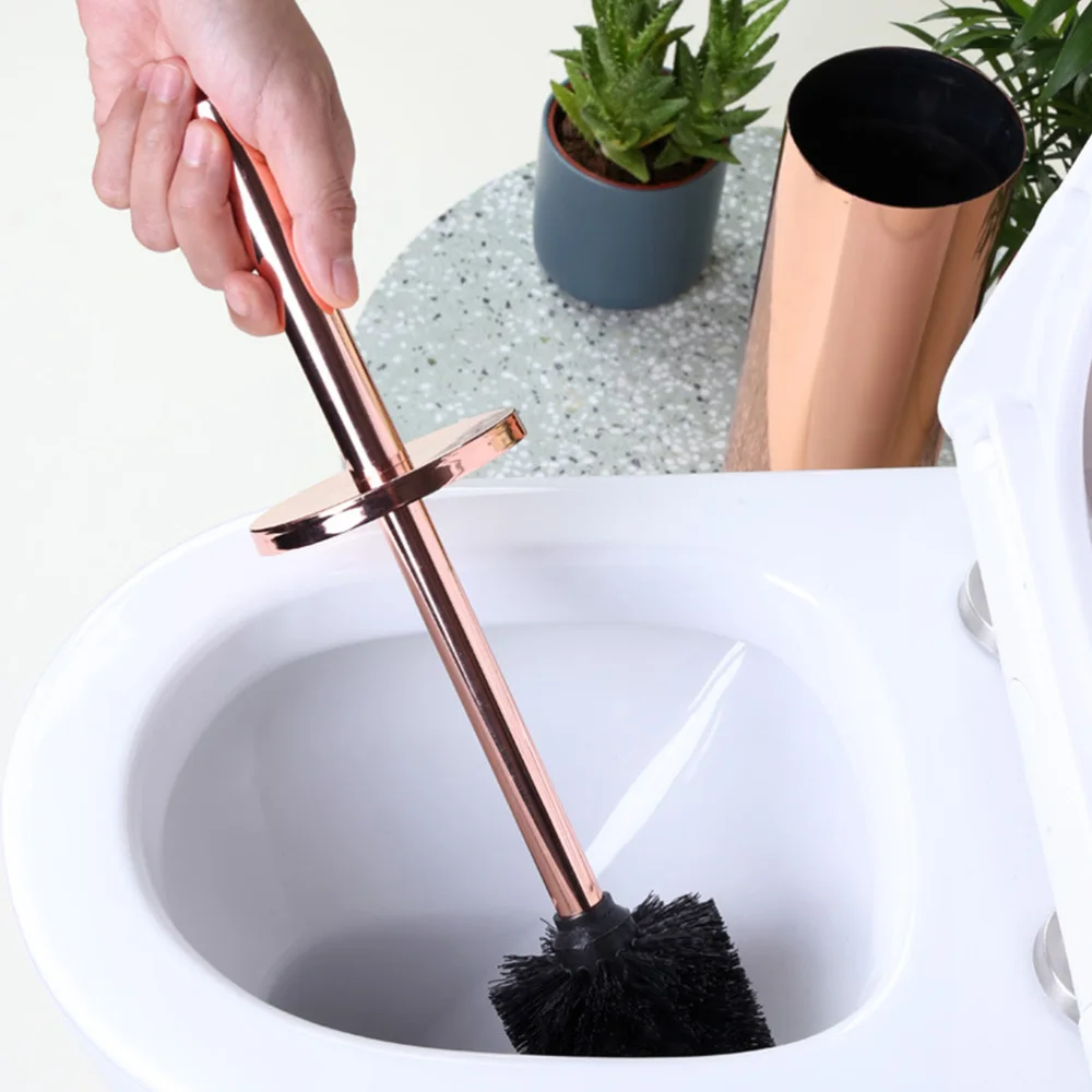 

1PC Bathroom Long Handle Base Stainless Steel Toilet Brush Set Home Toilet Brush Set Stainless Steel Toilet Bowl Cleaner Brush a