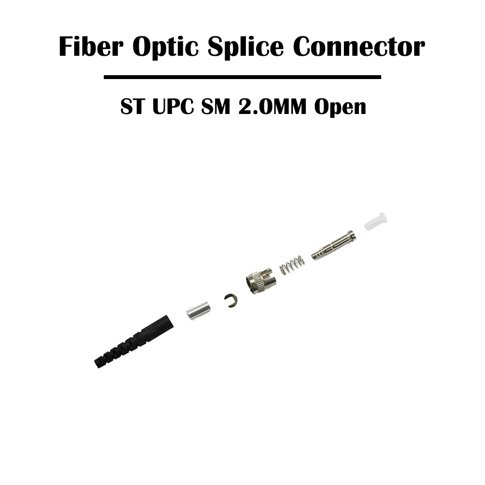 Соединитель оптического волокна ST UPC/APC Openc/закрытый 100 шт. 2 0 мм SM одномодовый