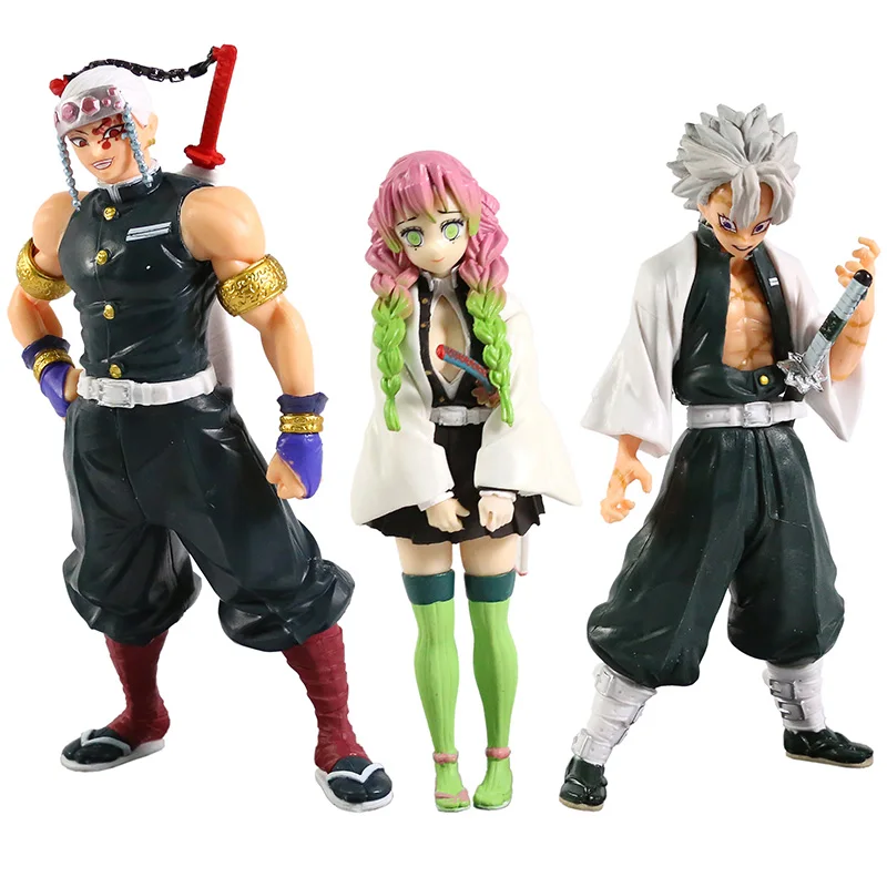 

Demon Slayer Shinazugawa Sanemi Uzui Tengen Kanroji Mitsuri PVC Figure Collectible Model Toy