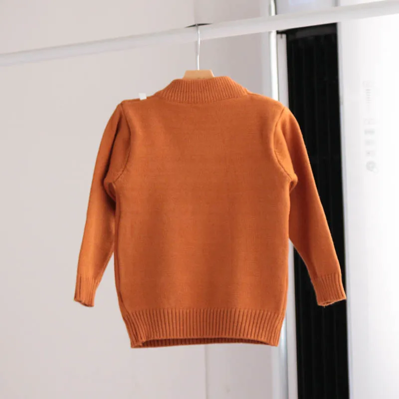 Зимние Свитера для девочек и мальчиков IENENS теплый свитер маленьких детская