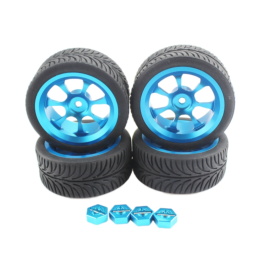 

Metal 12mm Wheel Hub & Rubber Tires for WLtoys 144001 124018 124019 RC Car