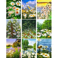 diy 5d diamond painting daisy flowers kit full drill square embroidery mosaic pictures art with rhinestones home decoration gift