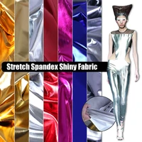 145cm50cm stretch shiny gold bronzing spandex fabric colorful laser cloth diy material for stagecosplay costumedress