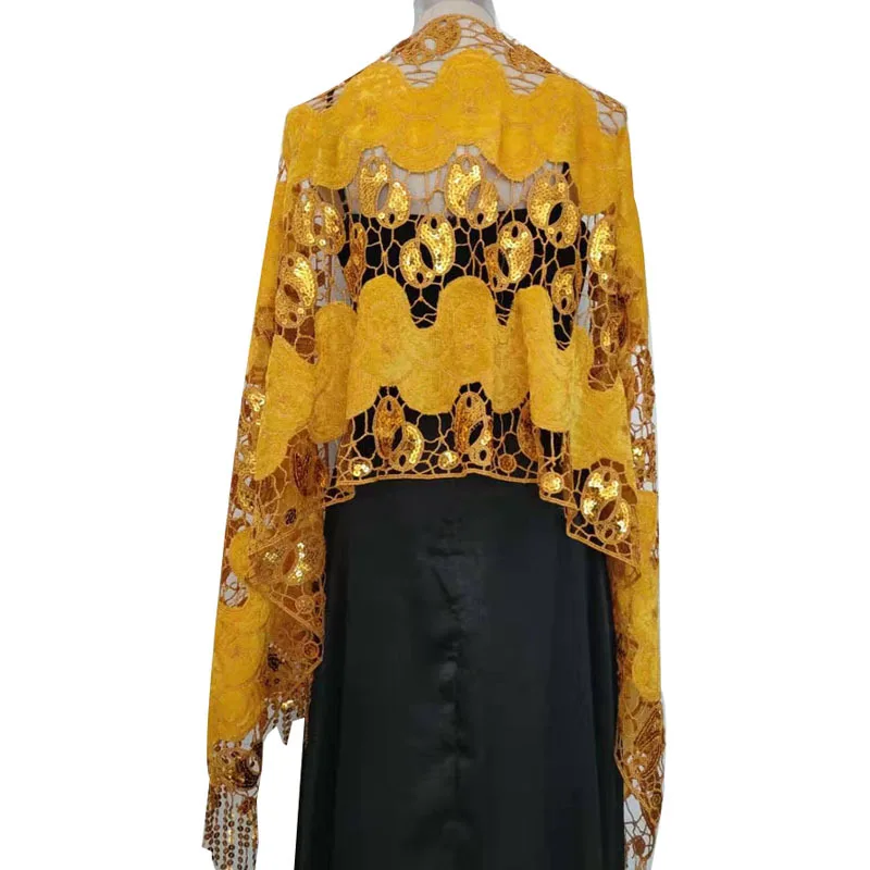 Блестящая шаль с кисточками и блестками для женщин 185*52 см новинка блестящие