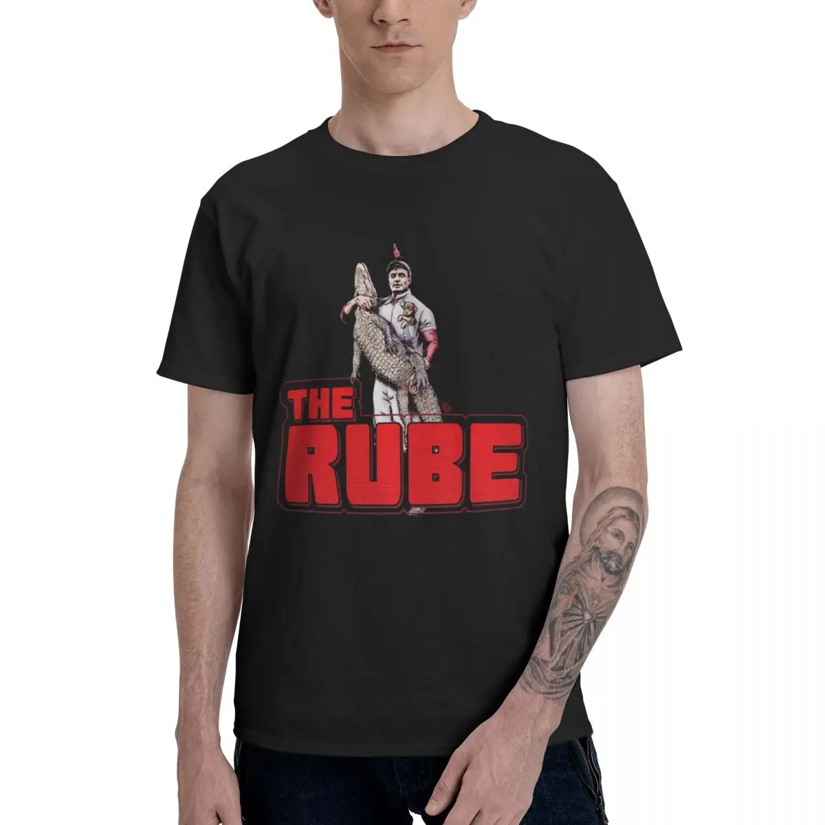 

DOLLOP THE RUBE T Shirt Pure Cotton Round Neck Men's T Shirts Short Sleeve Oversized Gift Tee Tops EU Size