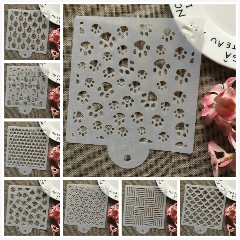 8 шт./компл. 15 см трафареты с воздушными шарами в форме сердца для самостоятельной