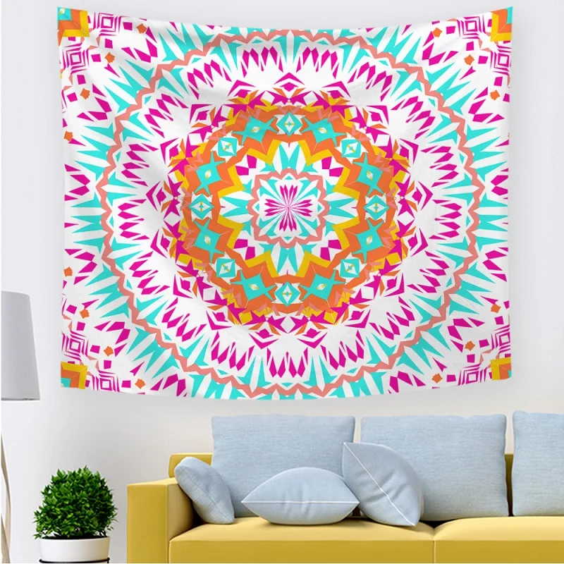 

Mandalas Tapestries Mandala Blanket Large Wall Hanging Bohemian Style Decoration For Home Living Room Mat Beach