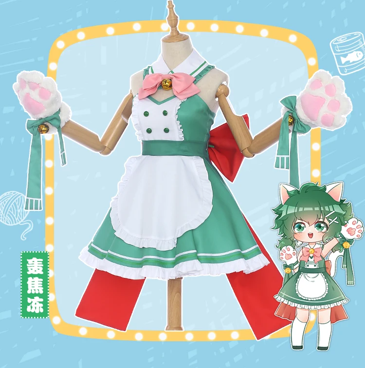 Аниме Косплей моя геройская Академия Кофейня маленький герой Izuku мидория Деку