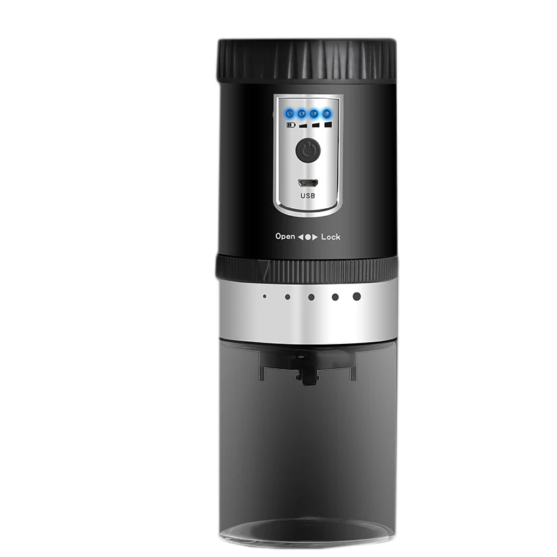 

USB Car electric grinder portable Coffee bean grinder household grind powder small fresh grind dry grinder five gear adjustment