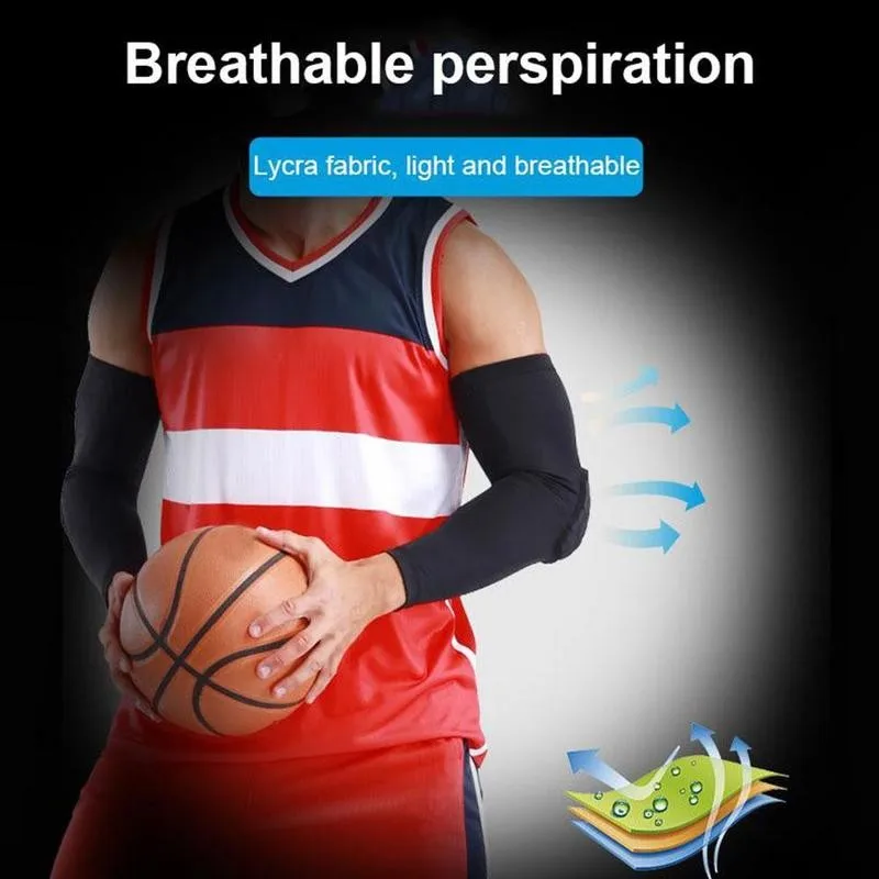 

1 pc Long Sleeve Sports Elbow Pad High Elastic Elbow Support Pads Honeycomb Elbow Crashproof Antislip Sports Safety Accessories