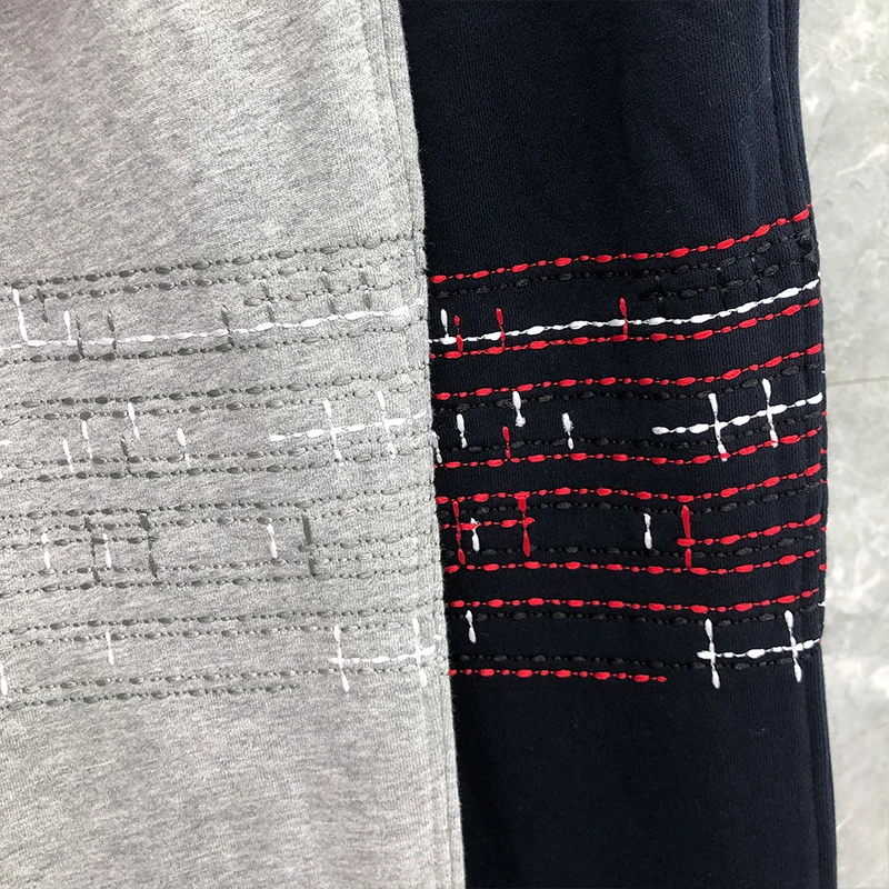 Спортивные брюки TB THOM модные брендовые Классические хлопковые легкие в полоску с