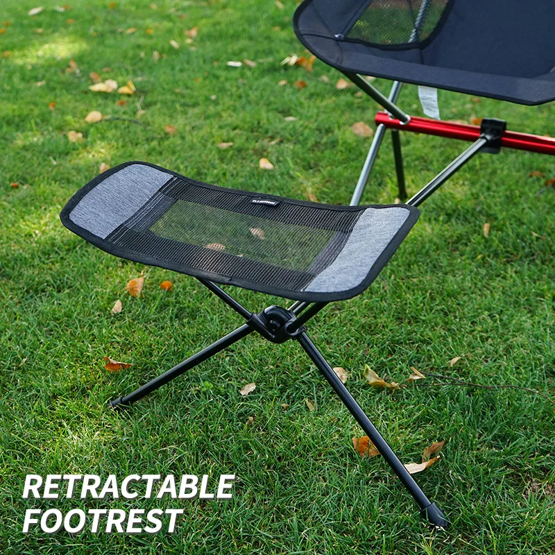 Outdoor Folding Chair Footrest Portable Recliner  Retractable Leg Stool Moon Chair Footrest