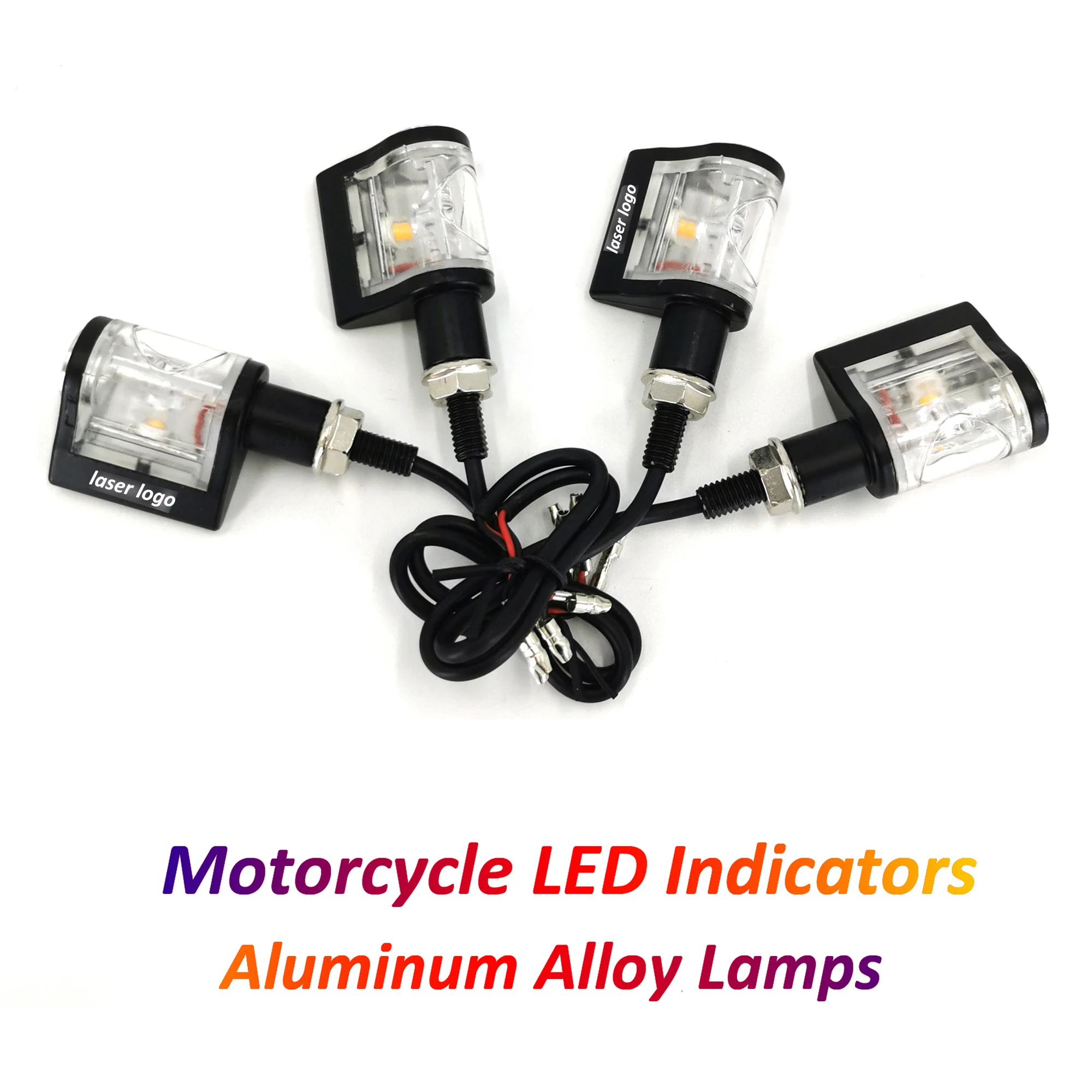 

LED Turn Signal Motorcycle 12V Indicators Aluminum Alloy Flasher Blinkers for Honda CBR1000RR ER6N Versys 650 Ninja 400 R6 GSXR