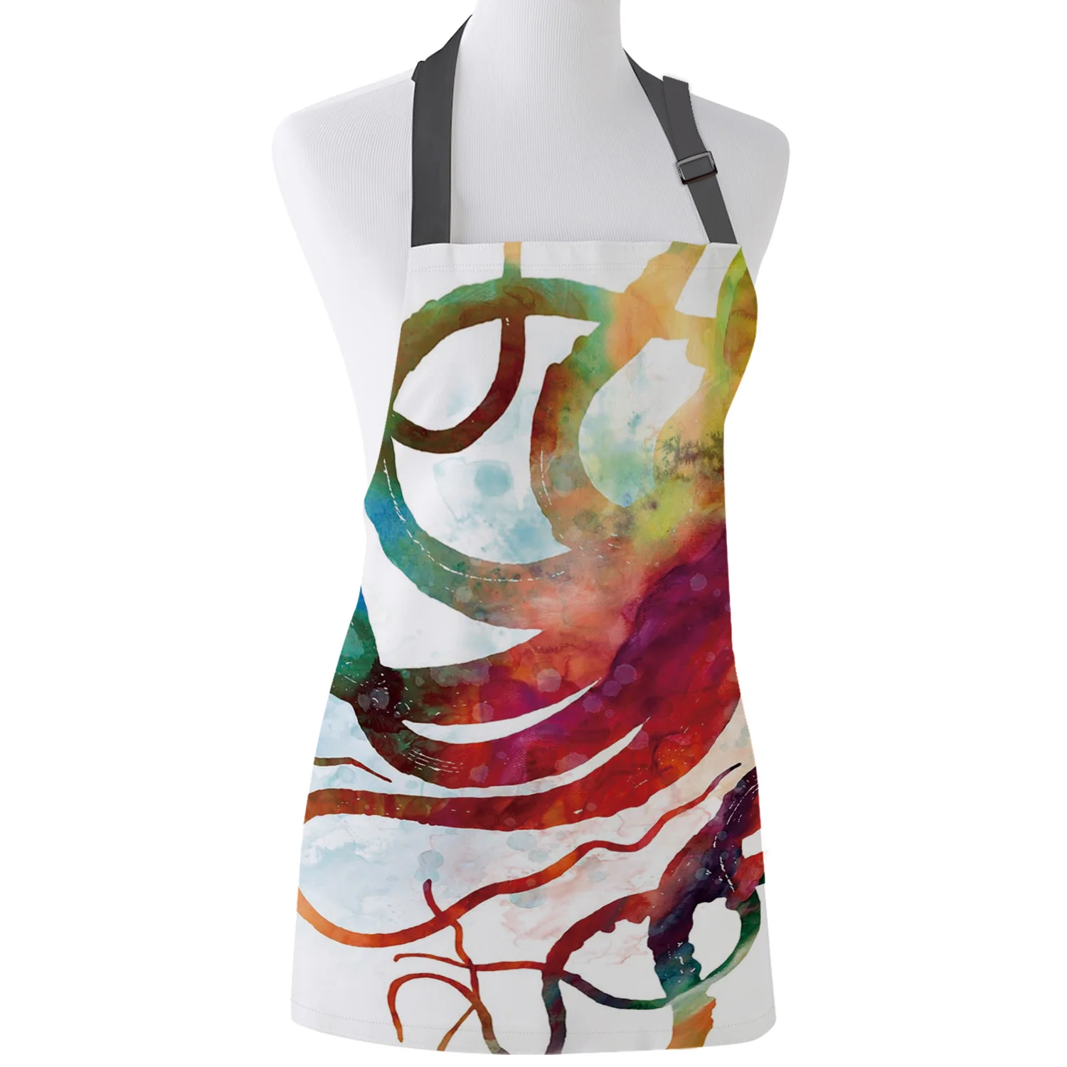 Красочные Осьминог Ктулху Кухонные фартуки Барбекю нагрудник фартук для