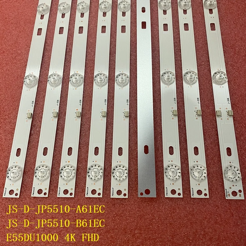9 шт./компл. светодиодный подсветка полосы для PEERLESS 55 умные ТВ 5530 JS-D-JP5510-A61EC/B61EC