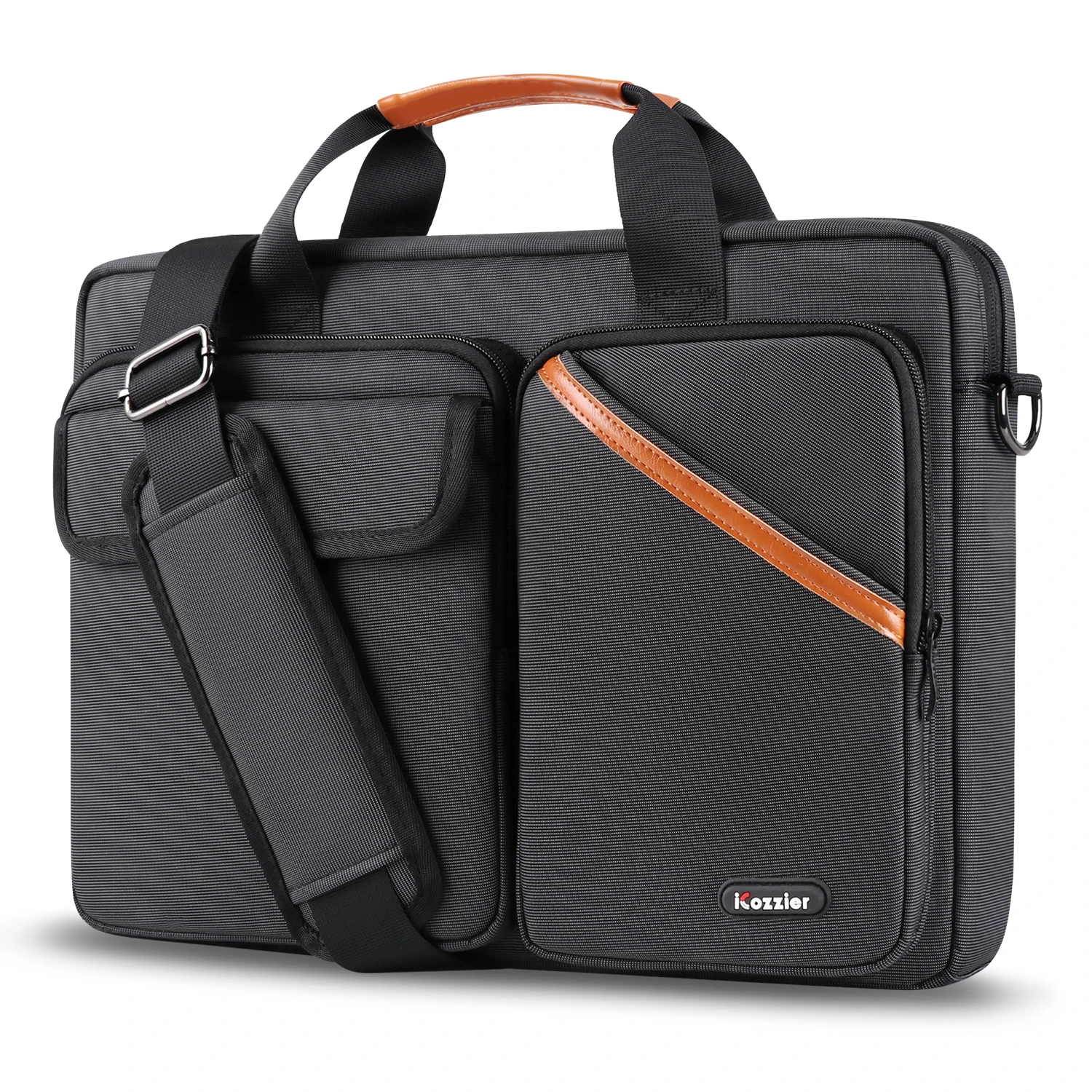 

iCozzier 13.3-15.6 Multifuntional Business Computer Laptop Case, Unisex Spacious Laptop Sleeve Shoulder Messenger Bag for Men