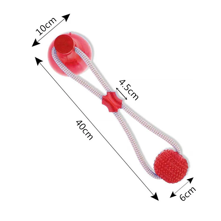 

Dog Toys Dog Interactive Suction Cup Pet Production For Dog TPR Ball Toys Dog Tooth Cleaning Chewing Ball Dog Toys Interactive