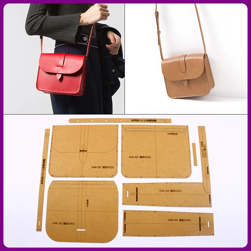 1 комплект маленькая квадратная сумка на одно плечо мессенджер из крафт бумаги