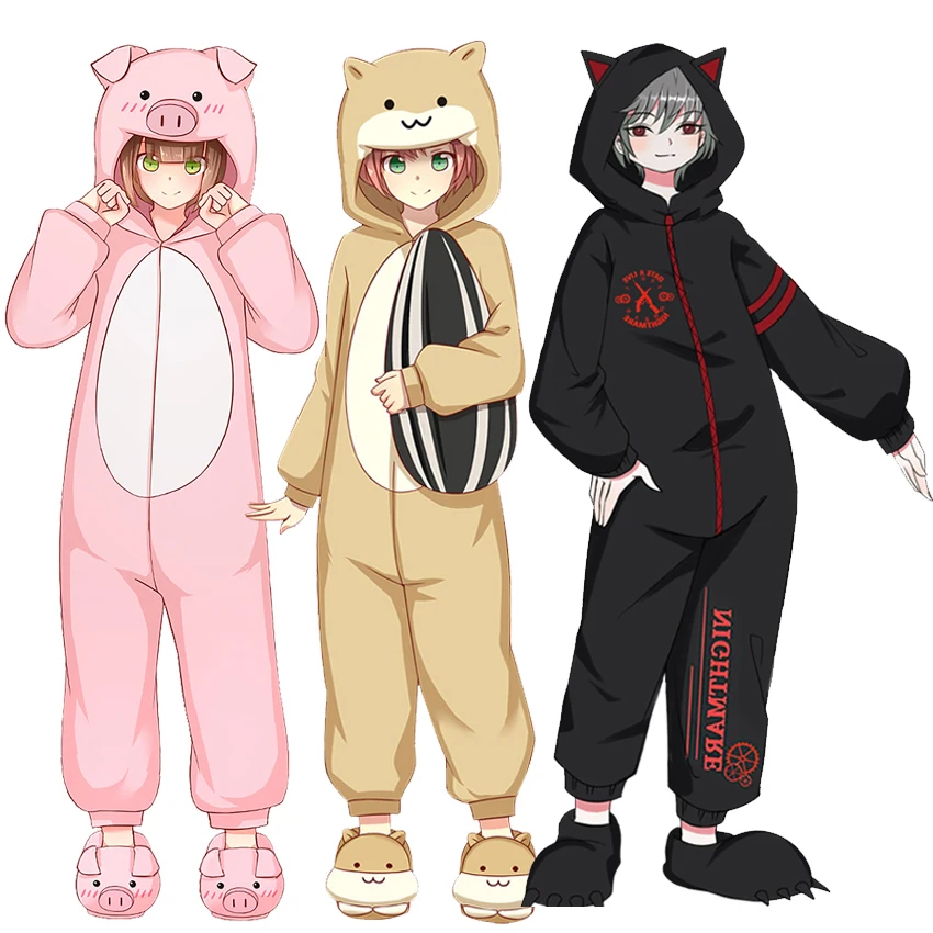 2021 New Tokyo Ghoul Kuma Bear Jumpsuit Cosplay Yuna Hamster Doma Umaru 02 Onesies Rompers Pyjamas Sleepwear