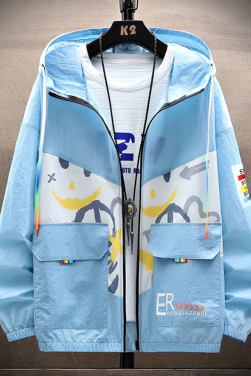 

Sun Protection Clothing Men's Summer Thin Ice Silk Breathable Anti-ultraviolet Fishing Jacket Men's Sun Protection Clothing Men