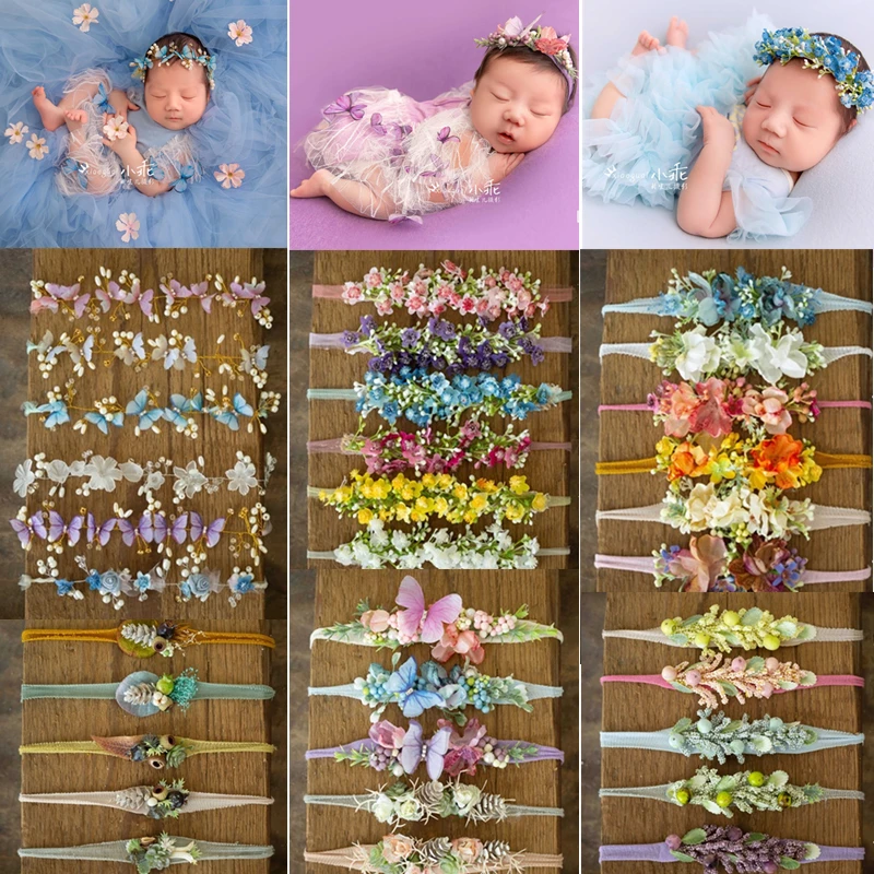 Newborn Photography Props Accessories Baby Girl Elastic Headbands Baby Photo Props Hairband Headband Infant Headwear Fotografia